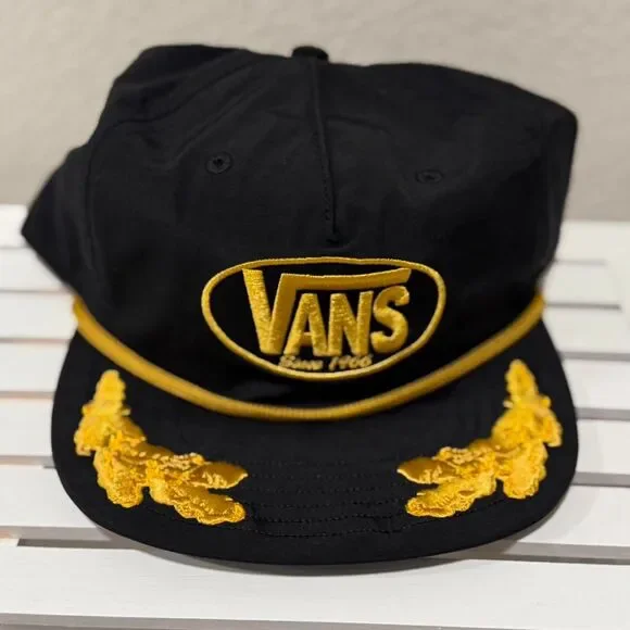 Vans black embroidered hat NWT - Picture 6 of 8